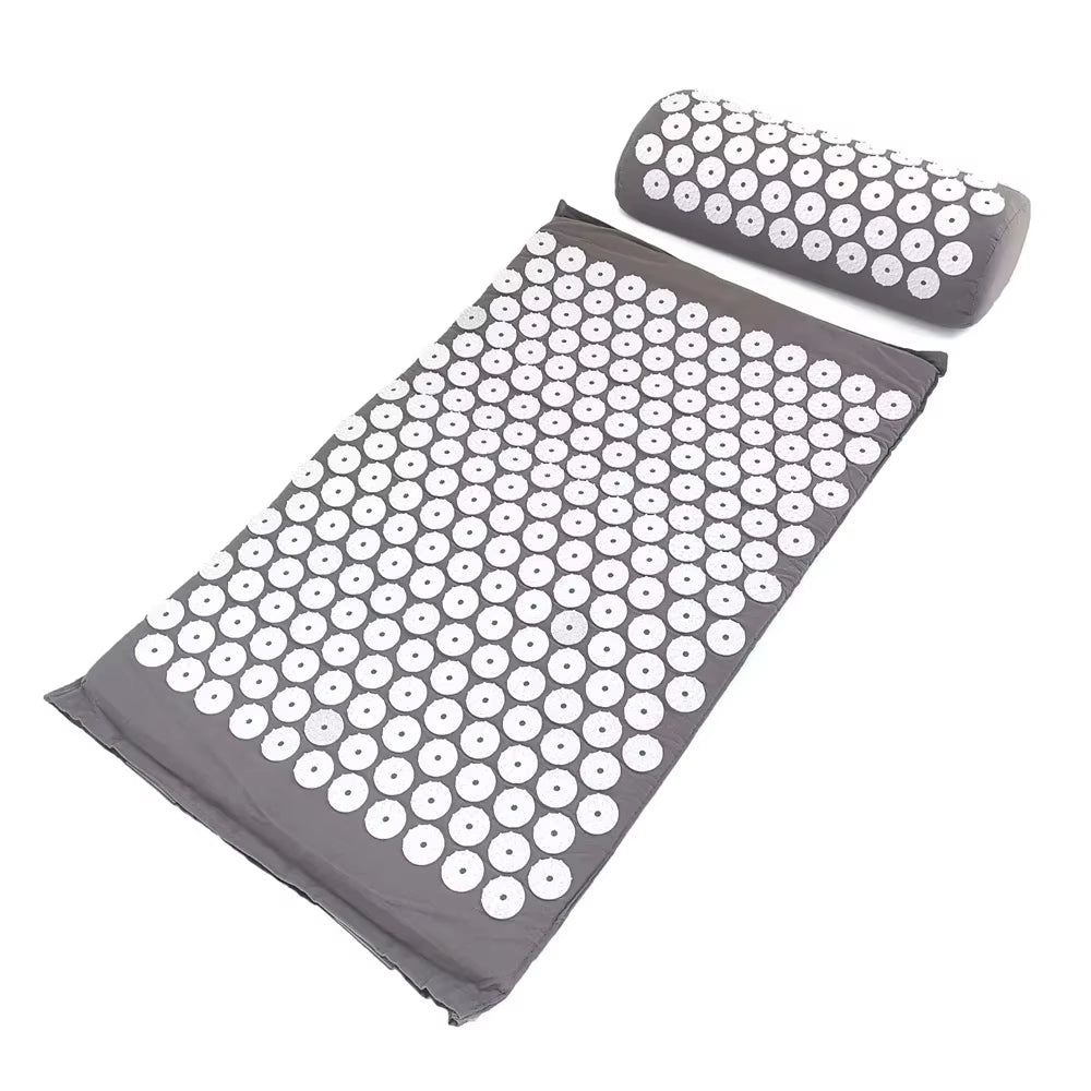 Premium Acupressure Massage Cushion and Yoga Mat Set for Pain Relief and Stress Reduction