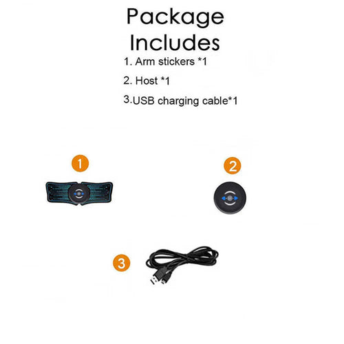Abdominal Muscle Electrostimulator - Electric Massager and Hip Trainer for Home Gym Fitness