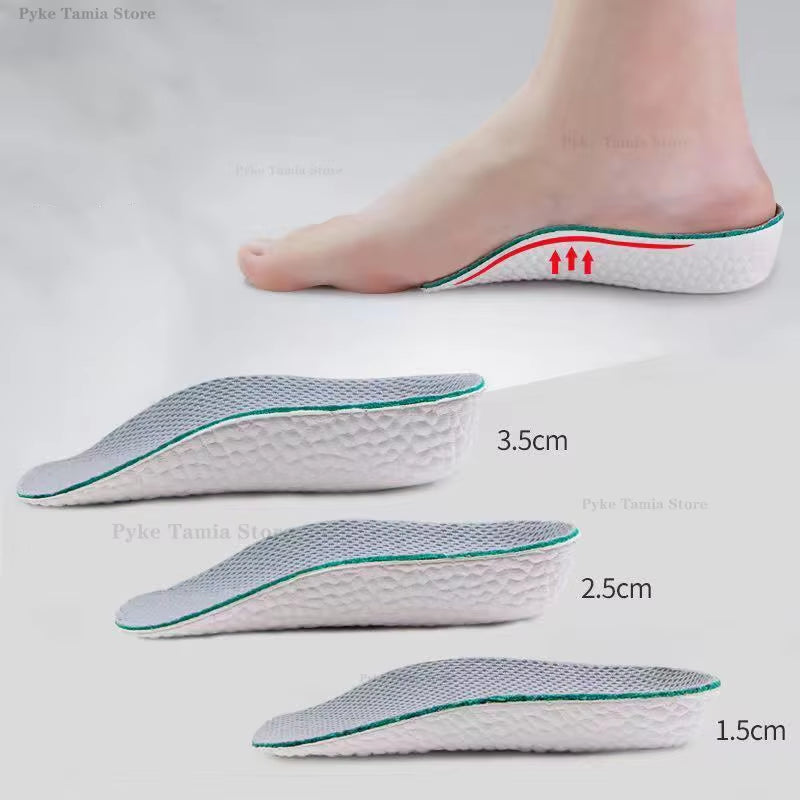 Orthopedic Height Increase Insoles for Men and Women - Arch Support Memory Foam Shoe Pads for Flat Feet and Sneakers