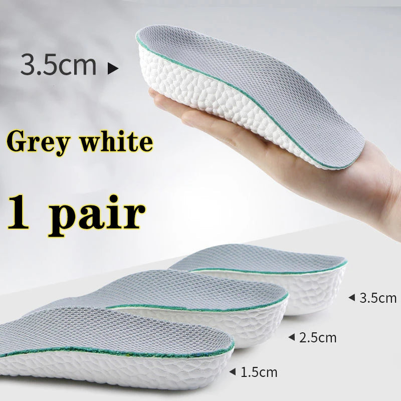 Orthopedic Height Increase Insoles for Men and Women - Arch Support Memory Foam Shoe Pads for Flat Feet and Sneakers