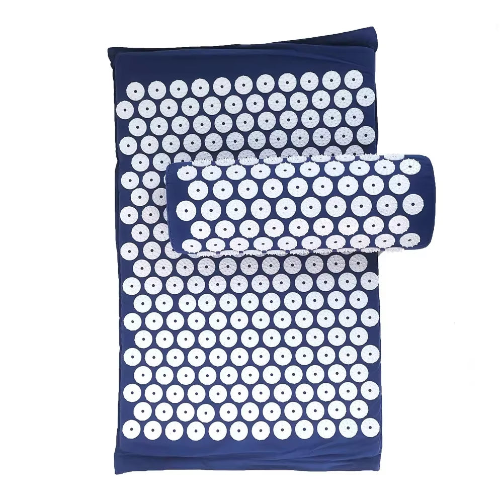 Premium Acupressure Massage Cushion and Yoga Mat Set for Pain Relief and Stress Reduction
