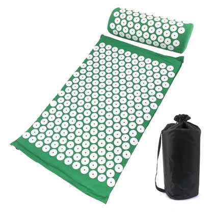 Premium Acupressure Massage Cushion and Yoga Mat Set for Pain Relief and Stress Reduction
