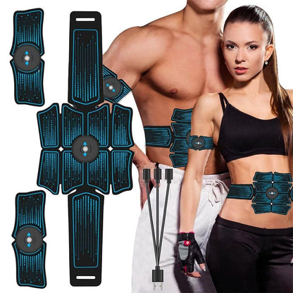 Abdominal Muscle Electrostimulator - Electric Massager and Hip Trainer for Home Gym Fitness