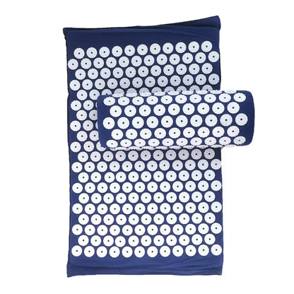 Premium Acupressure Massage Cushion and Yoga Mat Set for Pain Relief and Stress Reduction