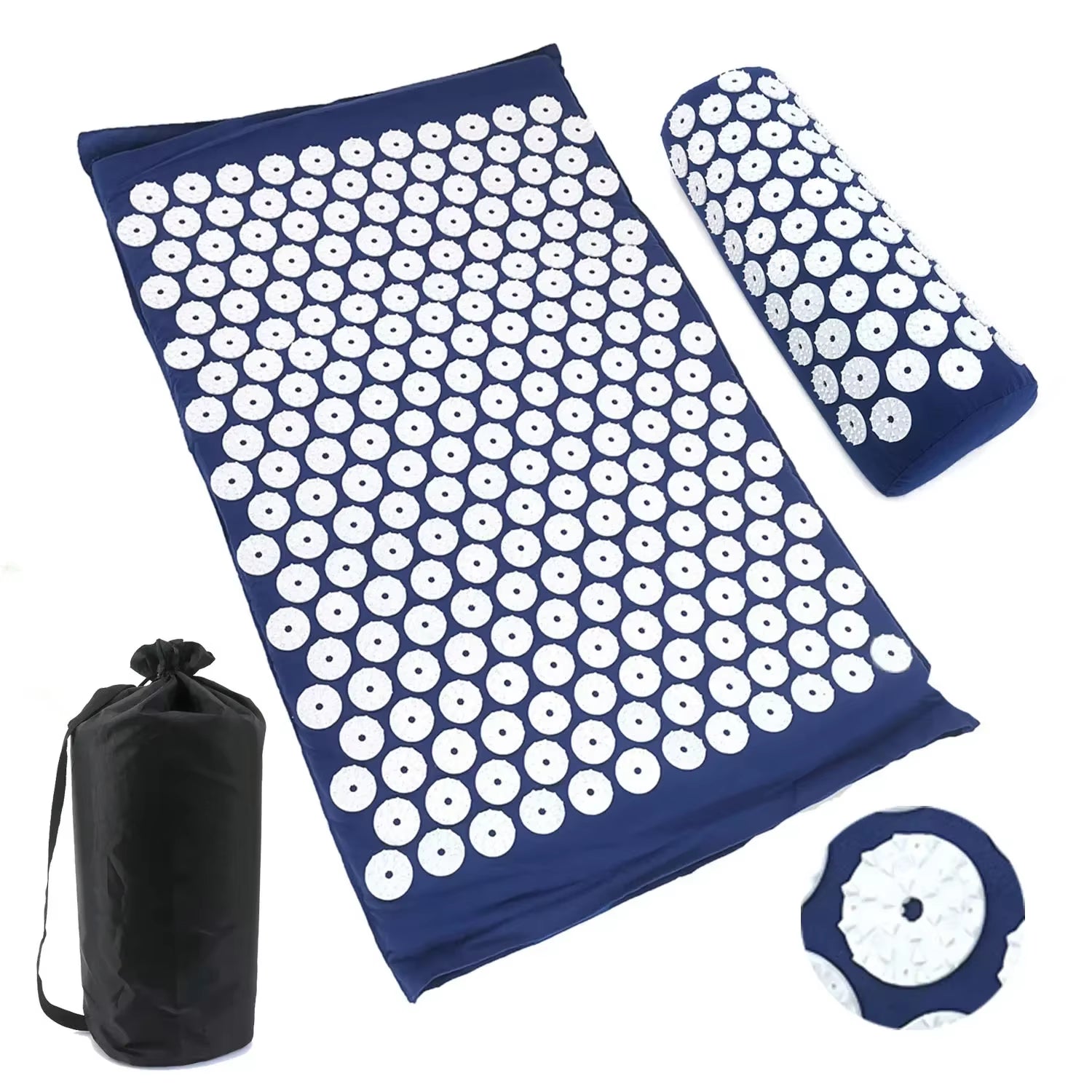 Premium Acupressure Massage Cushion and Yoga Mat Set for Pain Relief and Stress Reduction