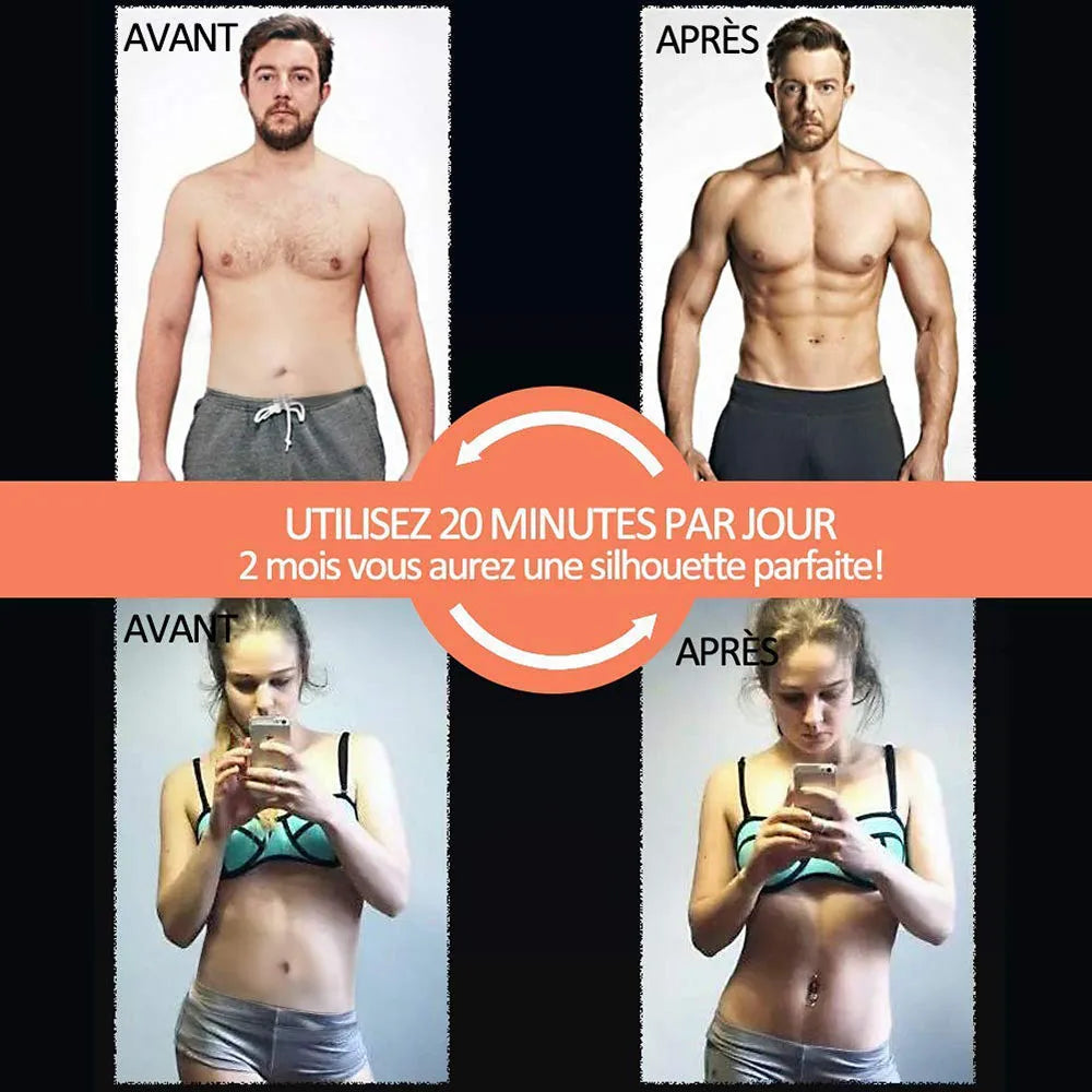 Abdominal Muscle Electrostimulator - Electric Massager and Hip Trainer for Home Gym Fitness