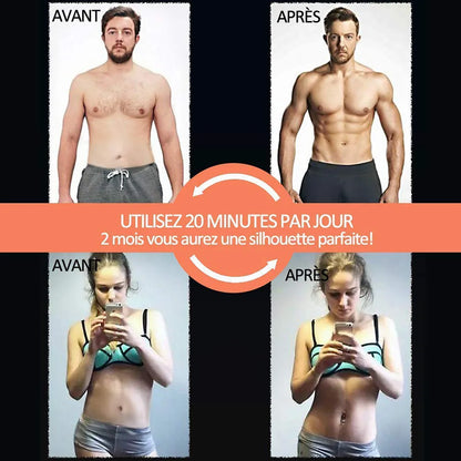 Abdominal Muscle Electrostimulator - Electric Massager and Hip Trainer for Home Gym Fitness